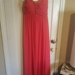 Calvin Klein long strapless maxi dress